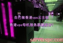 自己做香港vps云主机,香港vps母机服务器哪家好?-服务器评测