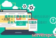 建网站云服务器还是云虚拟主机好?企业为什么选择云服务器建站?-服务器评测