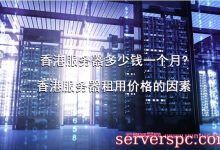 香港服务器多少钱一个月?香港服务器租用价格的因素-服务器评测