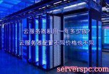 云服务器租用一年多少钱?云服务器配置不同价格也不同-服务器评测