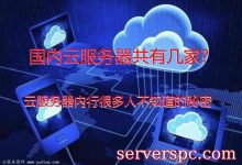 国内云服务器共有几家?云服务器很多人不知道的秘密-服务器评测