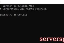 修复：加载dc_wff.dll时出了问题-服务器评测