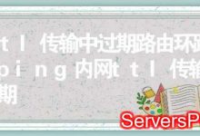 Ping出现“TTL传输中过期”怎么办?ttl传输中过期路由环路-服务器评测