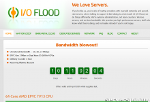 IOFLOOD.com █ 带宽爆裂 █ 10Gbps & 40Gbps 未计量！-服务器评测