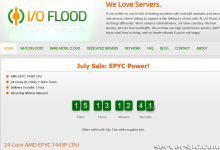 *IOFLOOD.com █ July EPYC Power Deal █ AMD EPYC 7443P，价格低至$199起-服务器评测