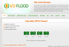 *IOFLOOD.com █ 7 月 EPYC Power Deal █ AMD EPYC 7443P 199 美元起-服务器评测
