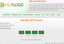 *IOFLOOD.com █ 7 月 EPYC Power Deal █ AMD EPYC 7443P 199 美元起-服务器评测