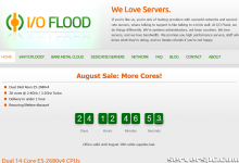 *IOFLOOD.com █ 年 8 月 28 日-核心服务器特卖 █ 美元/月起-服务器评测