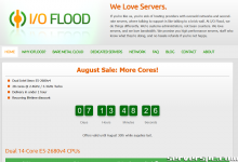 *IOFLOOD.com █ 年 8 月 28 日-核心服务器特卖 █ 美元/月起-服务器评测