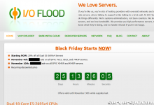 IOFLOOD.com 黑五限时特惠 🔥 双路 E5-2695v4 服务器专享 20% 钜惠-服务器评测